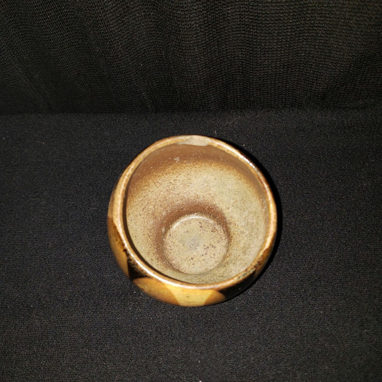 Vintage Studio Pottery Footed Bowl – Earth Tone Glaze
