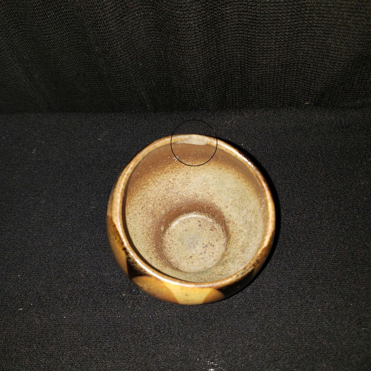 Vintage Studio Pottery Footed Bowl – Earth Tone Glaze