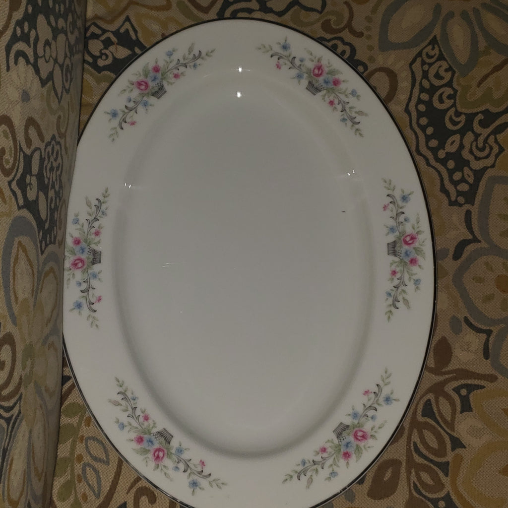 Vintage Florenteen Fine China “Fantasia” Serving Platter (Japan, c. 1950s–1960s)