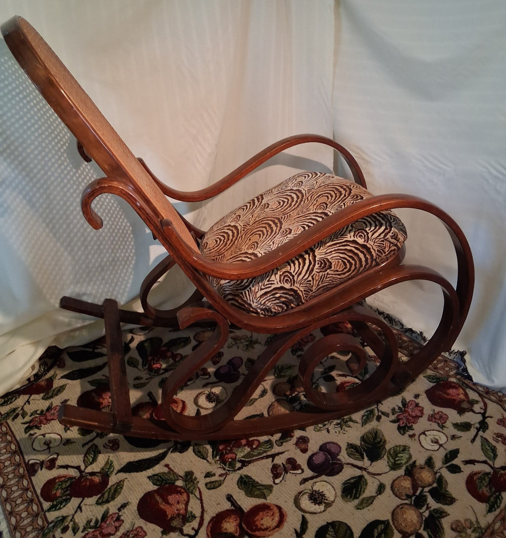 Thonet-style bentwood rocking chair