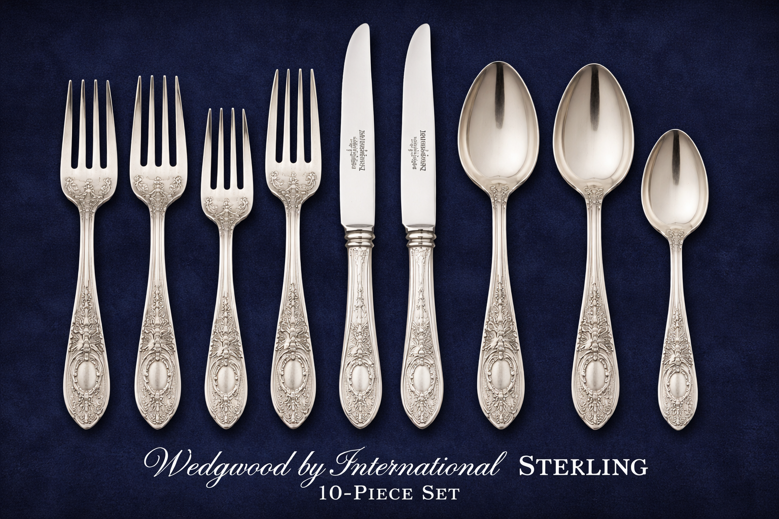 10 Pc Sterling Silver