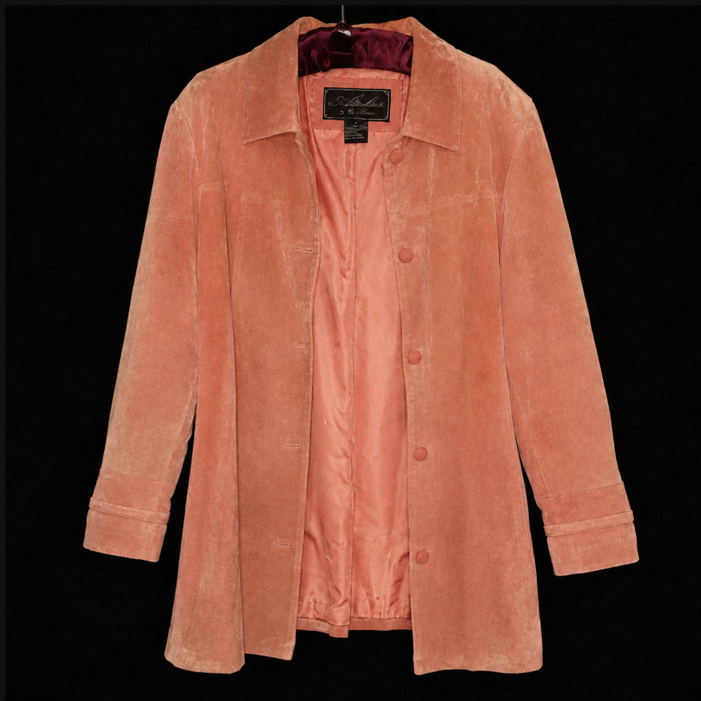 Atelier by B. Thomas Pink Suede Leather Jacket — Size 1X