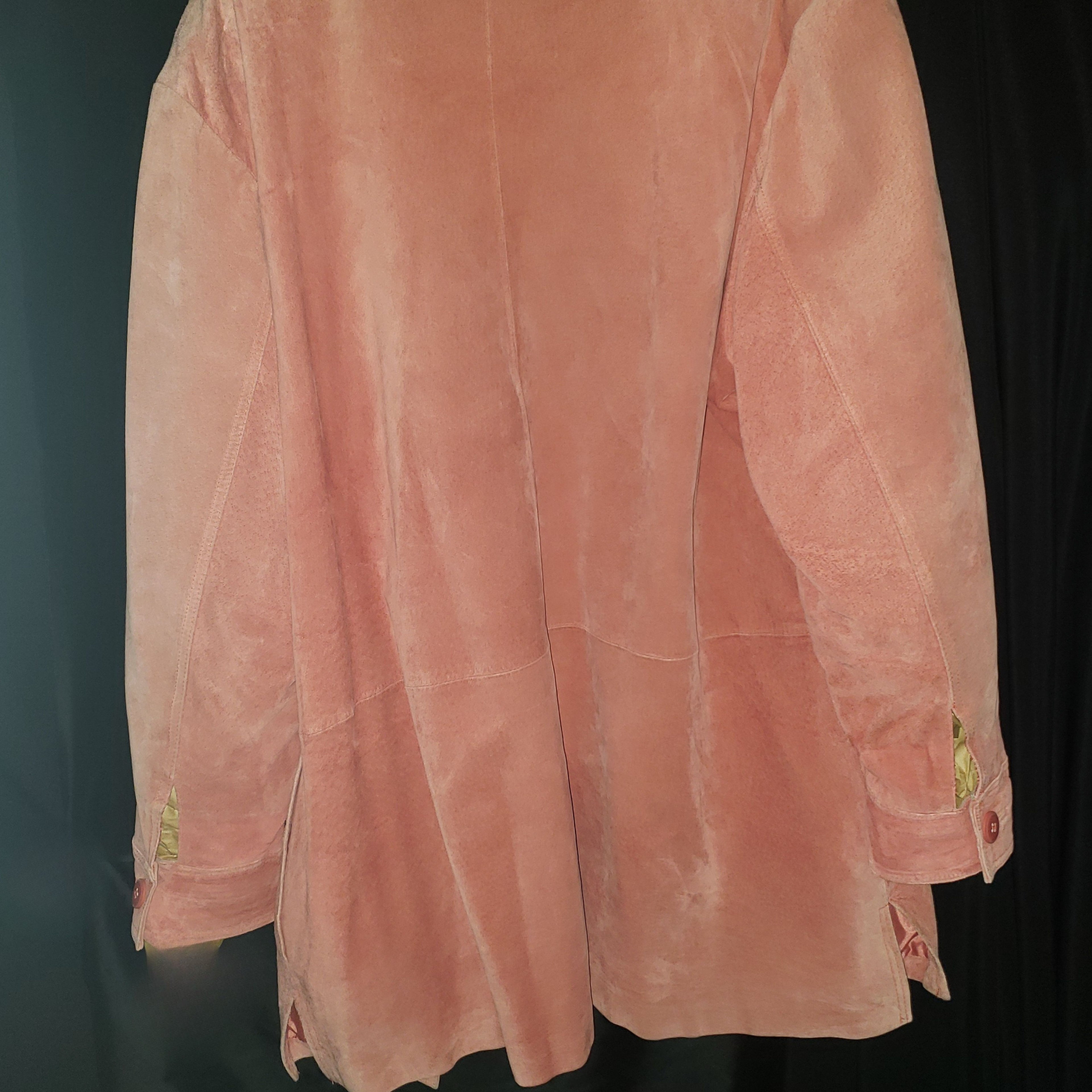 Atelier by B. Thomas Pink Suede Leather Jacket — Size 1X