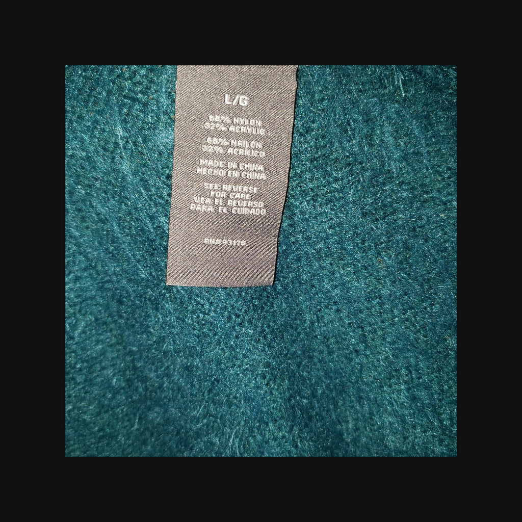 Women's Teal Bouclé Open Front Long Cardigan Sweater