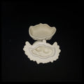 Vintage White Bisque Porcelain Cherub Trinket Box Angel Keepsake Jewelry Box with Lid