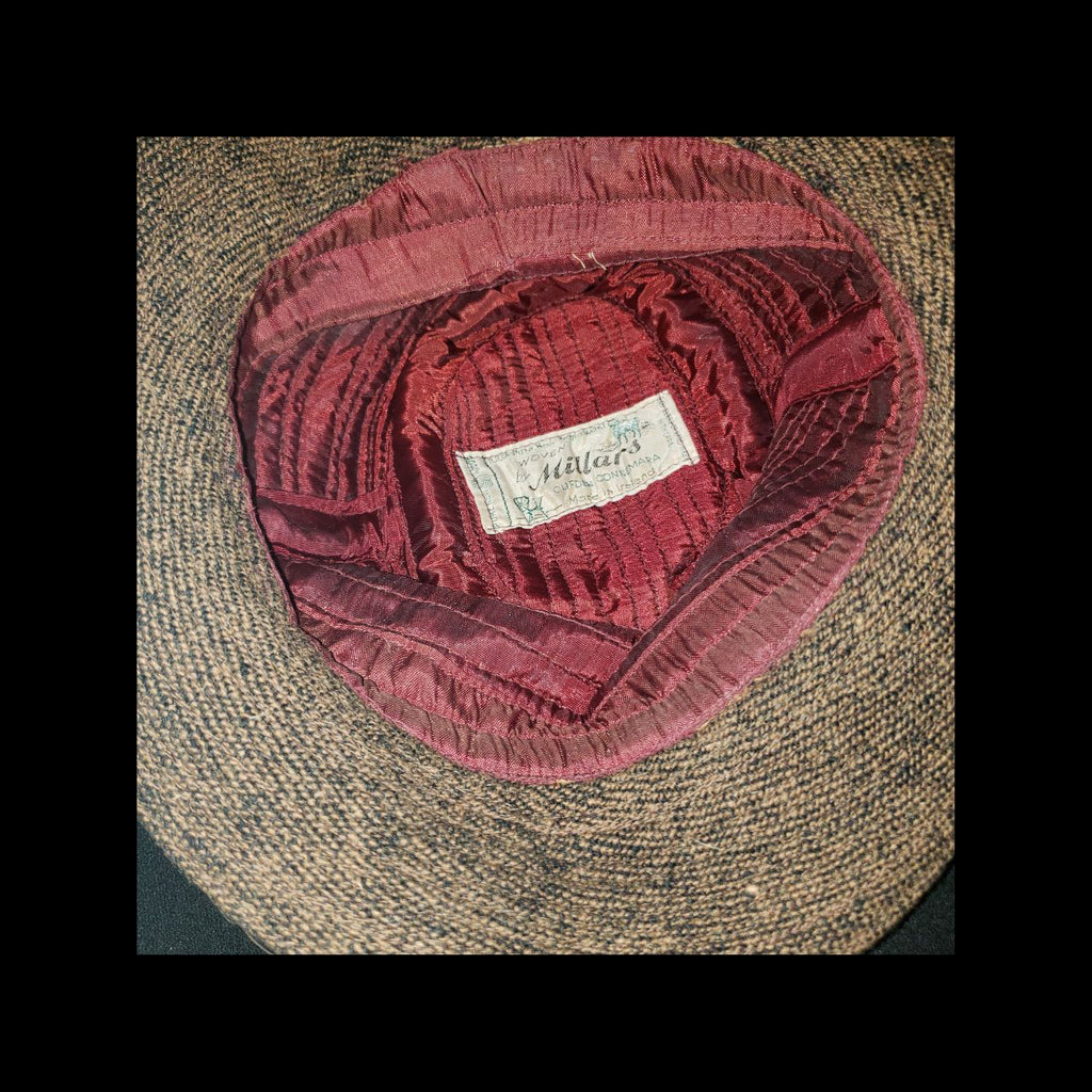Vintage Millars Irish Tweed Bucket Hat – 100% Pure New Virgin Wool – Made in Ireland