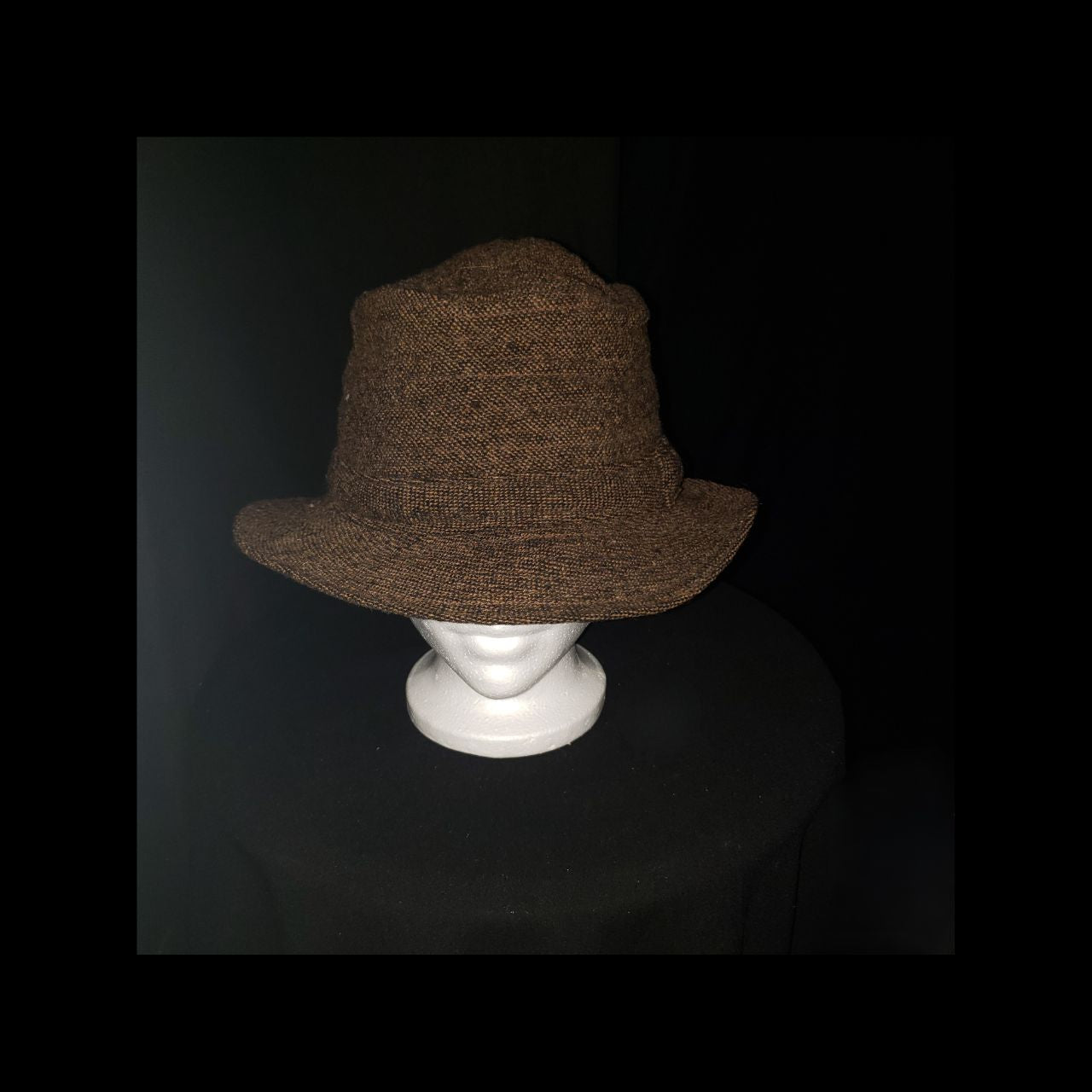 Vintage Millars Irish Tweed Bucket Hat – 100% Pure New Virgin Wool – Made in Ireland