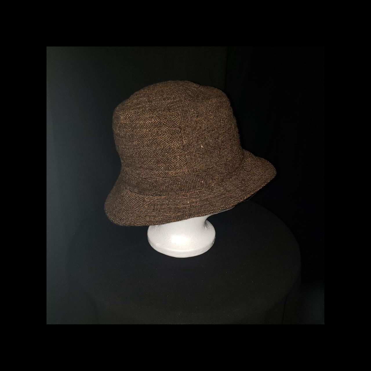 Vintage Millars Irish Tweed Bucket Hat – 100% Pure New Virgin Wool – Made in Ireland