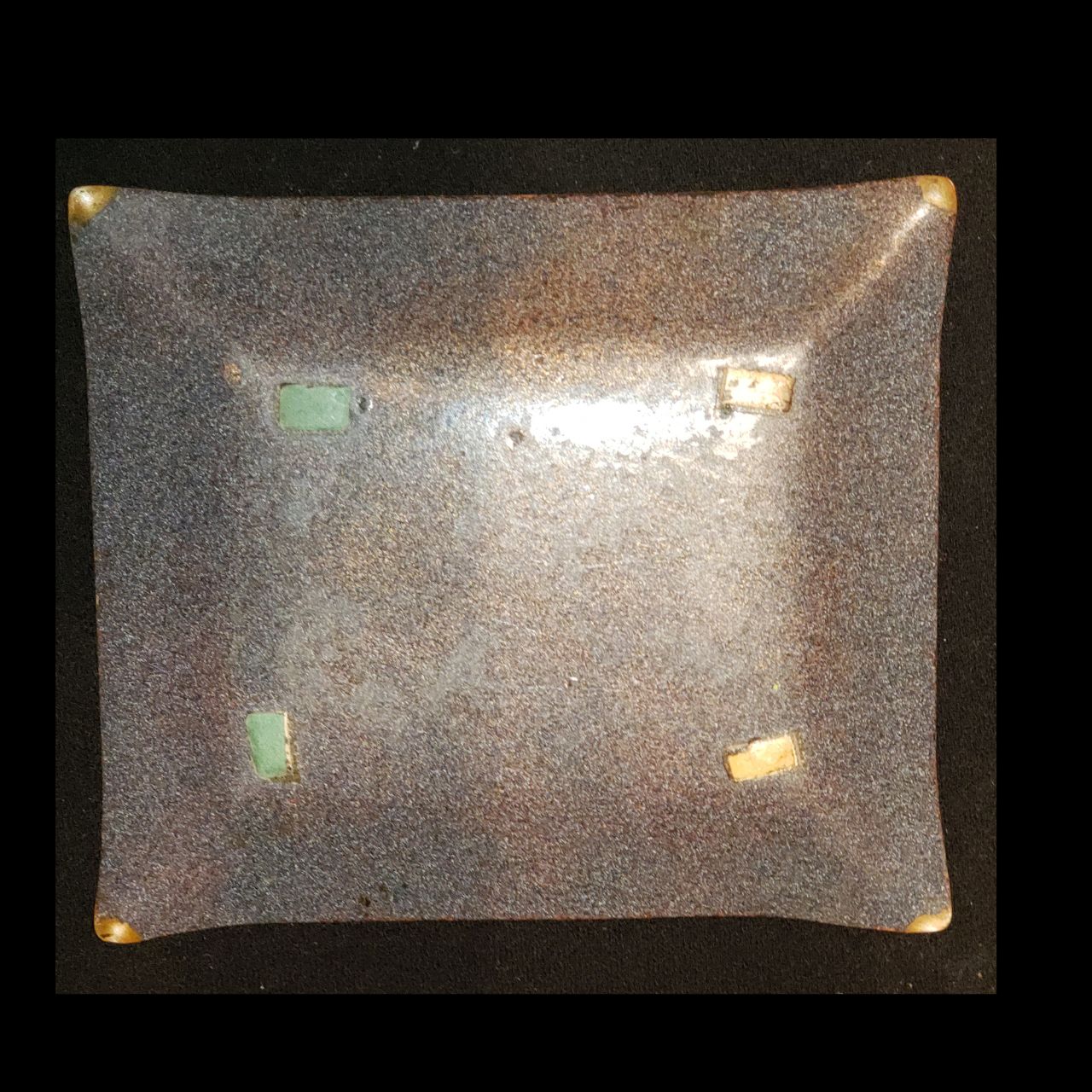Vintage Mid-Century Enamel Fish Tray / Catchall Dish