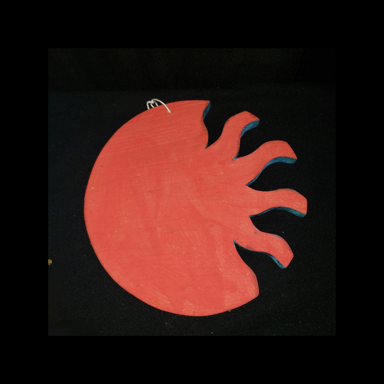 Hand-Painted Sun & Moon Folk Art Wall Hanging