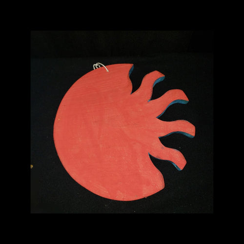 Hand-Painted Sun & Moon Folk Art Wall Hanging
