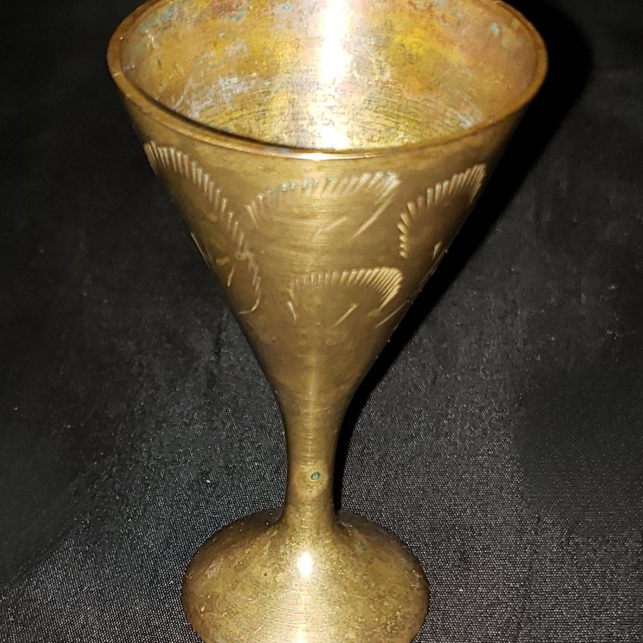 Vintage Brass Miniature Goblet / Cordial Cup