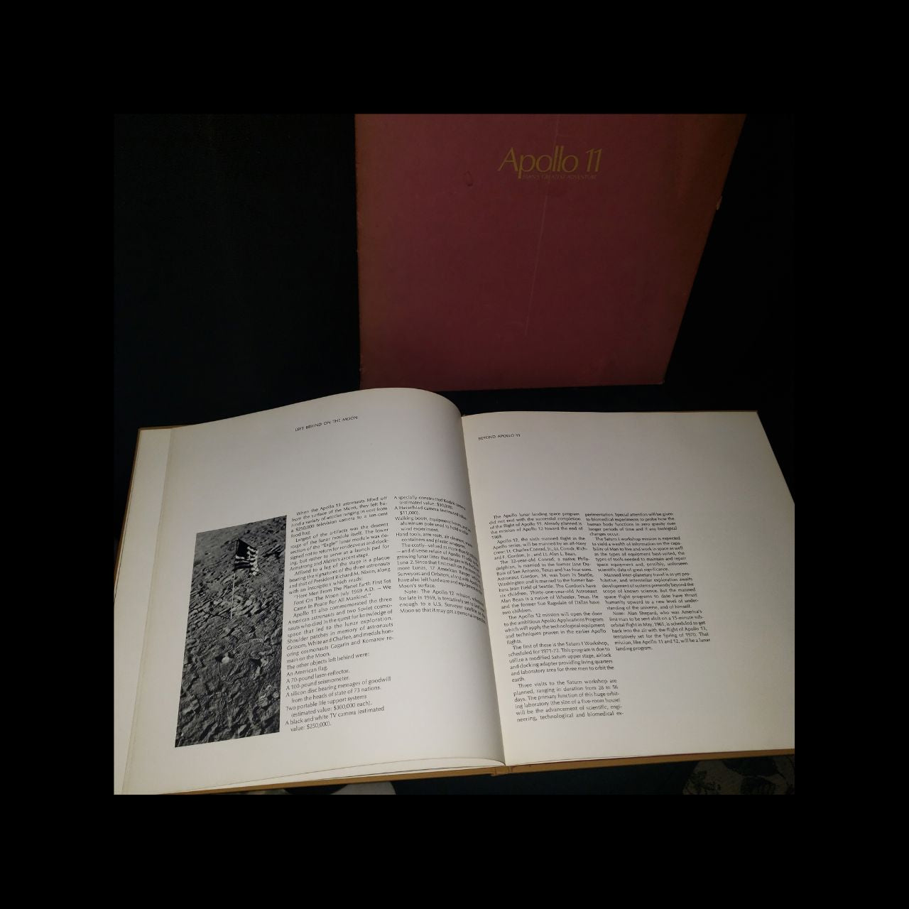 Apollo 11: Man’s Greatest Adventure | Vintage NASA Moon Landing Commemorative Photo Book with Slipcase