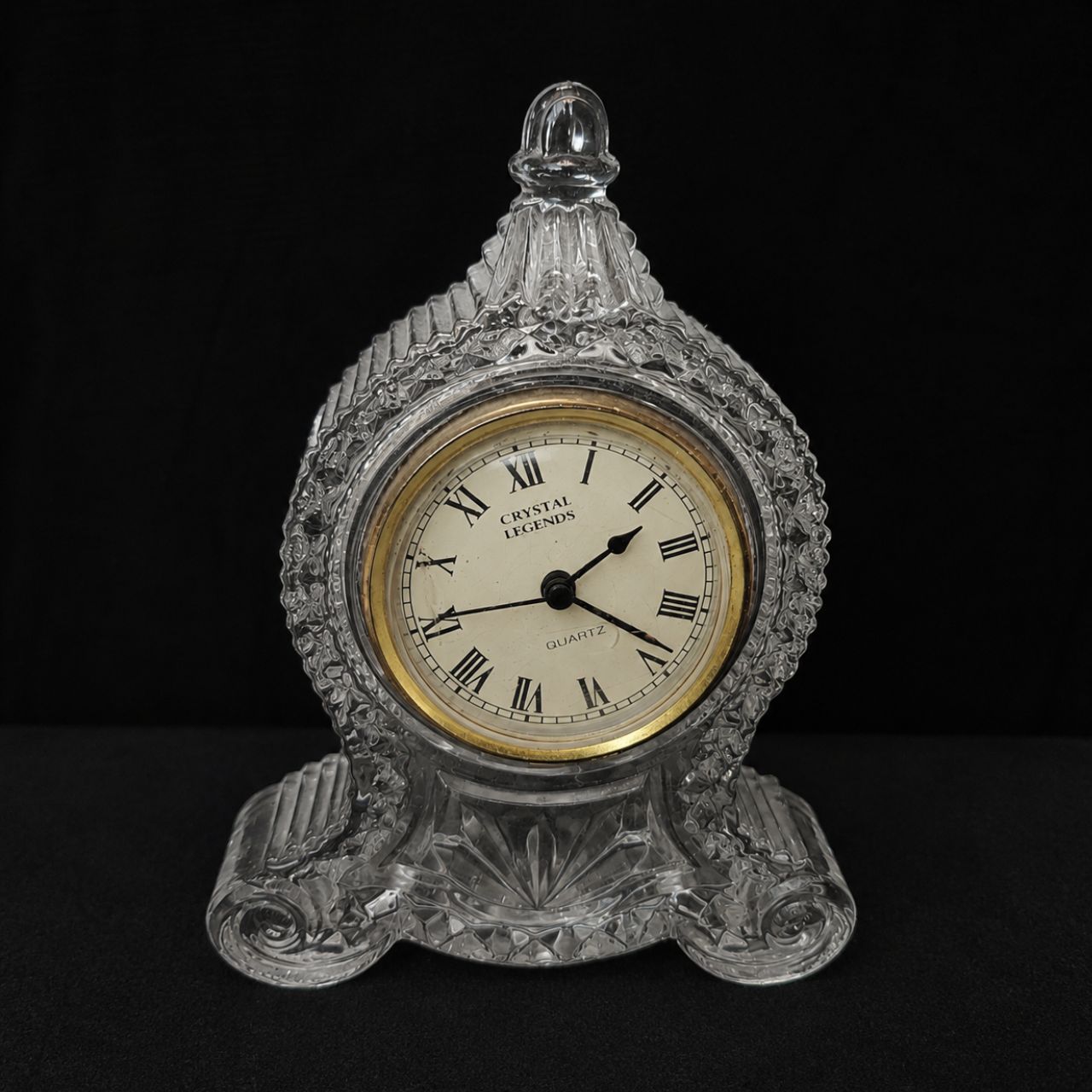 Vintage Crystal Legends by Godinger Lead Crystal Clock