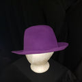 Vintage Purple Wool Felt Cloche / Wide Brim Hat – Made in Switzerland for Bloomingdale’s
