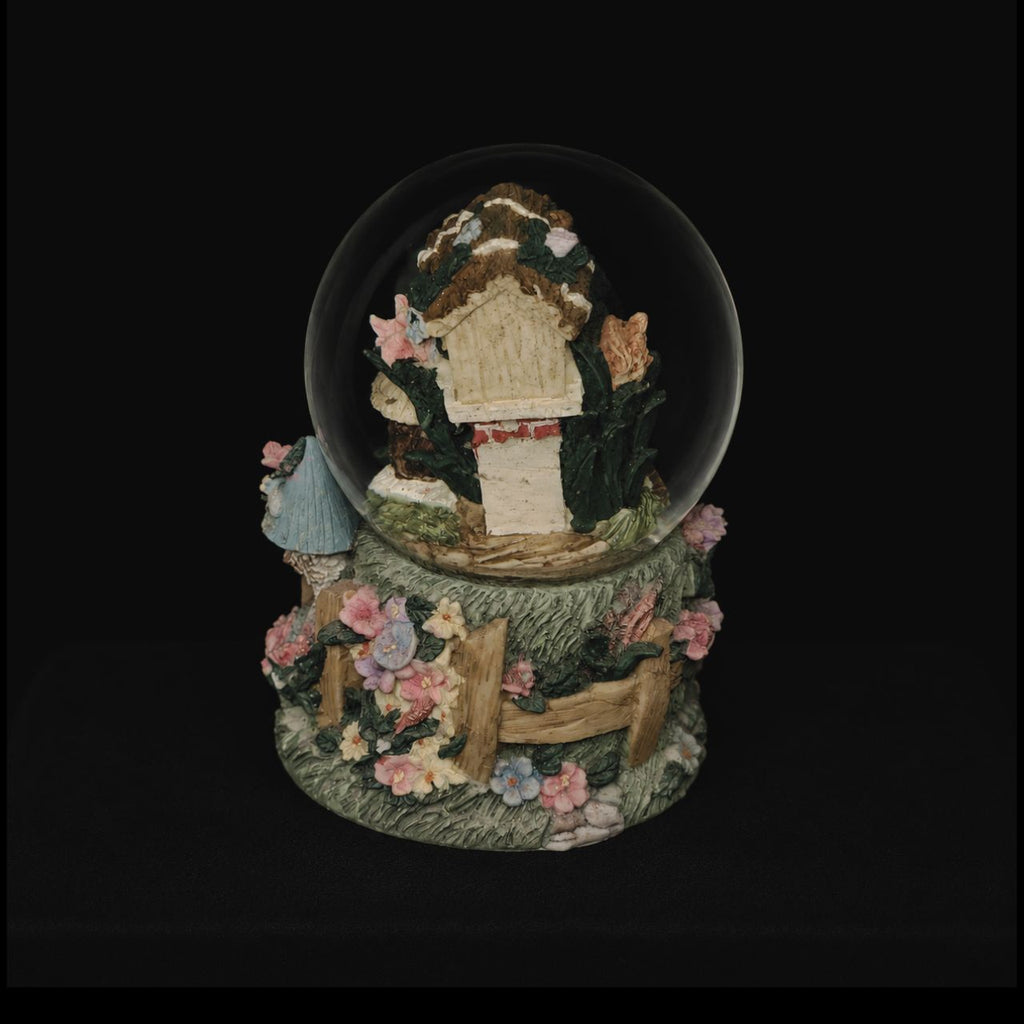 Vintage Birdhouse Musical Snow Globe