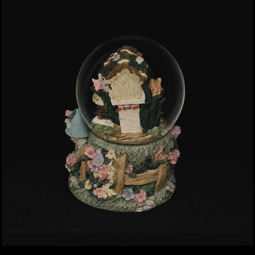 Vintage Birdhouse Musical Snow Globe