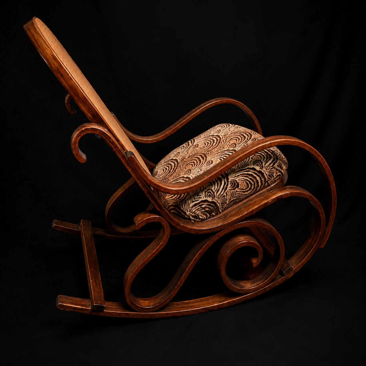 Thonet-style bentwood rocking chair