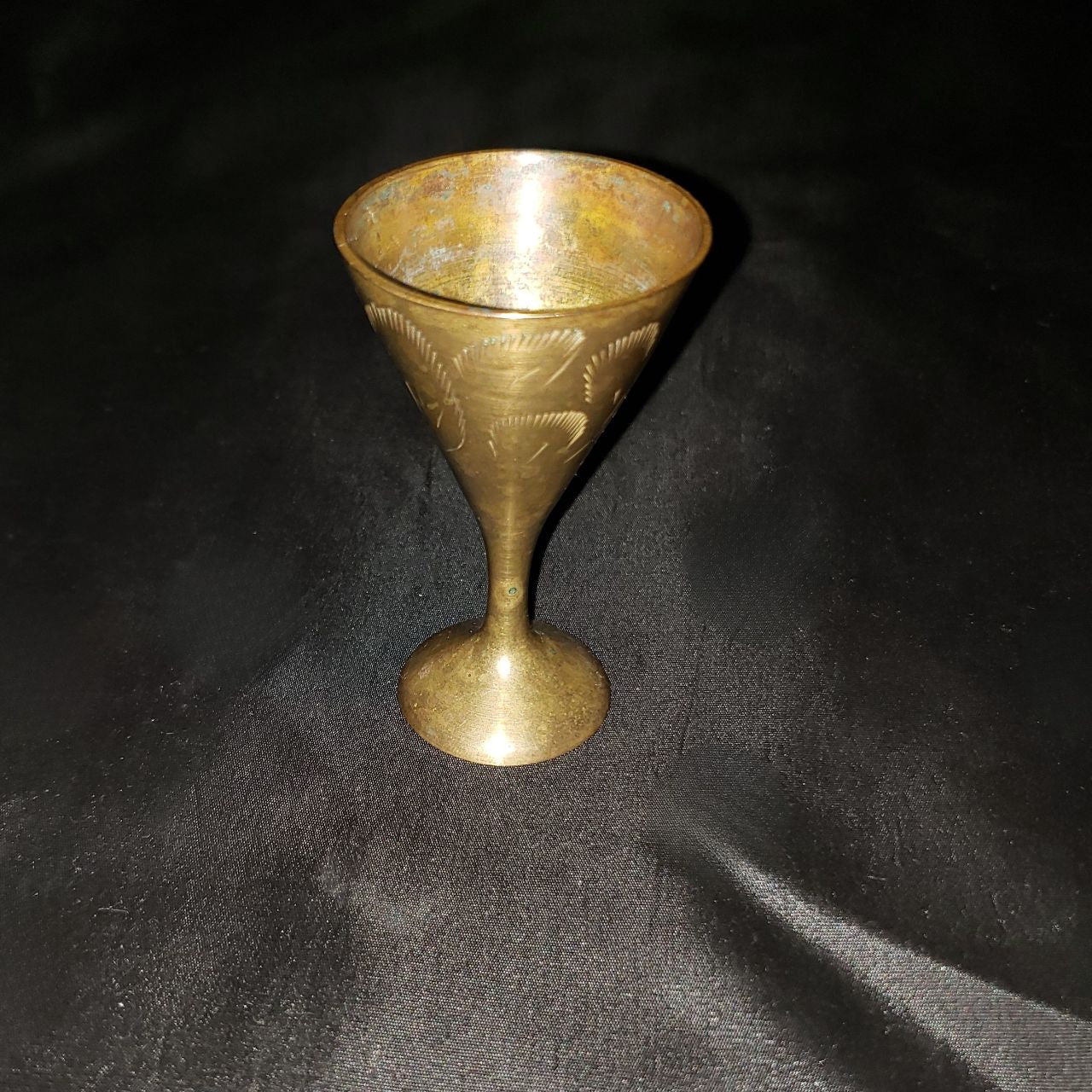 Vintage Brass Miniature Goblet / Cordial Cup