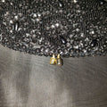 Vintage Black Beaded Evening Clutch Purse