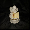 Vintage Cherub Angel Porcelain Trinket Box with Bath Salts