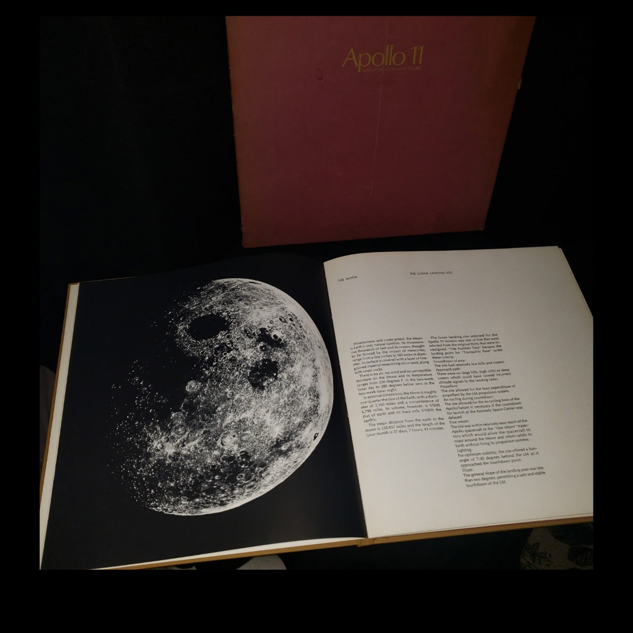 Apollo 11: Man’s Greatest Adventure | Vintage NASA Moon Landing Commemorative Photo Book with Slipcase