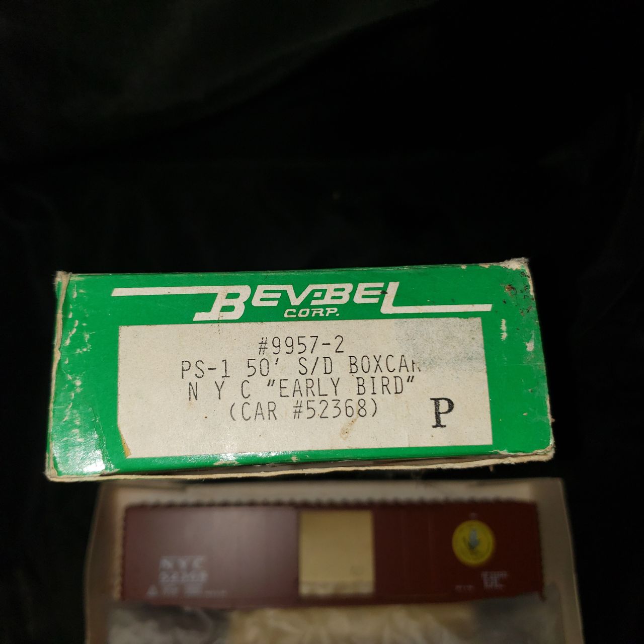 Vintage Bev-Bel Corp. HO Scale NYC “Early Bird” PS-1 50’ Single Door Boxcar Kit #9957-2