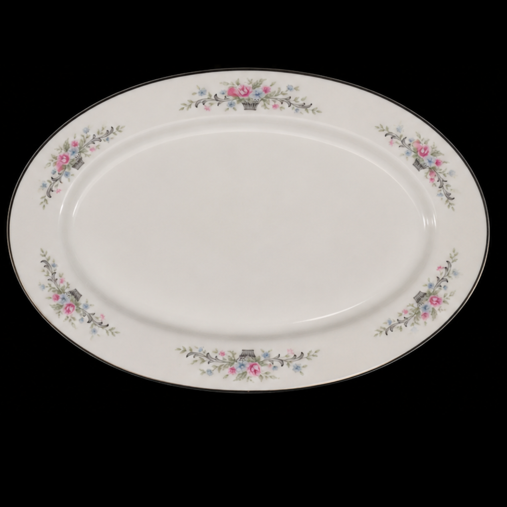 Vintage Florenteen Fine China “Fantasia” Serving Platter (Japan, c. 1950s–1960s)