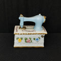 Vintage Porcelain Sewing Machine Trinket Box