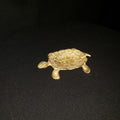Vintage Polly Bergen Goldtone Turtle w/ Rhinestone Eyes Trinket Dish